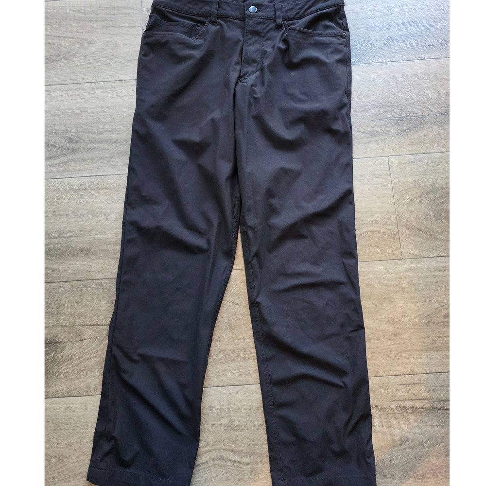 Lululemon Performance ABC Pants Mens 30 Classic Fit Warpstreme Black Office